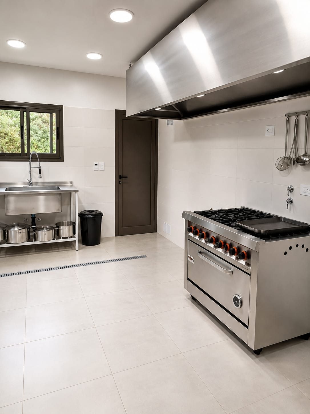 Cocina profesional donde se preparan las viandas